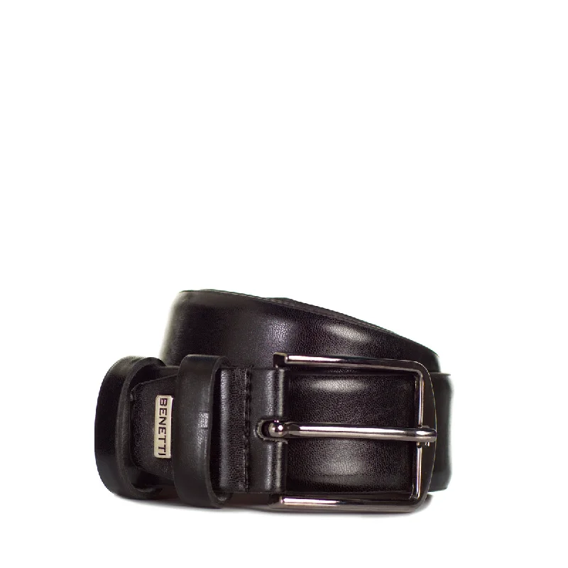 High-Quality Men's Custom SuitsLeather Belt Black