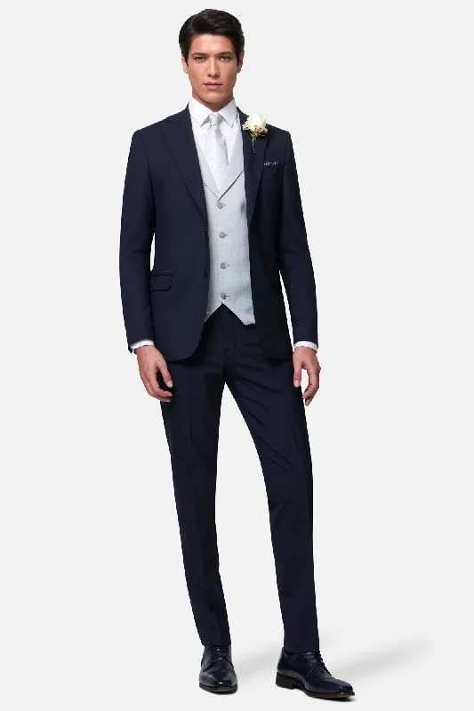 Men's Suits with Ticket PocketsAlbert Silver Notch WC