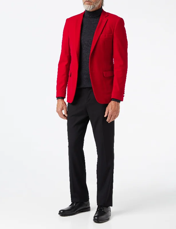 Affordable Men's SuitsGARY- RED VELVET BLAZER