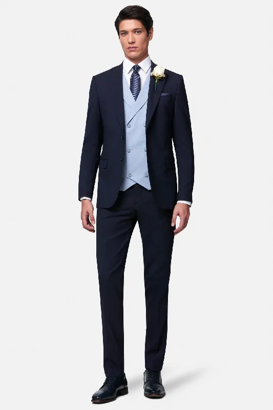 Men's Suits with Full-Canvas ConstructionsAlbert Sky DB WC