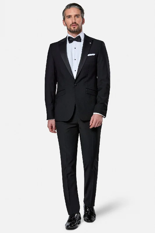 Men's Suits with Heavy-Duty ButtonsHerbie Frogg Black Mix and Match 2pc Tuxedo