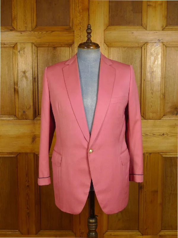 Men's Suits with Plain-Front Trouser Waists24/1044 wonderful 1984 vintage cyril a castle savile row conduit st bespoke pink wool blazer w/ beautiful detailing 42 short to regular