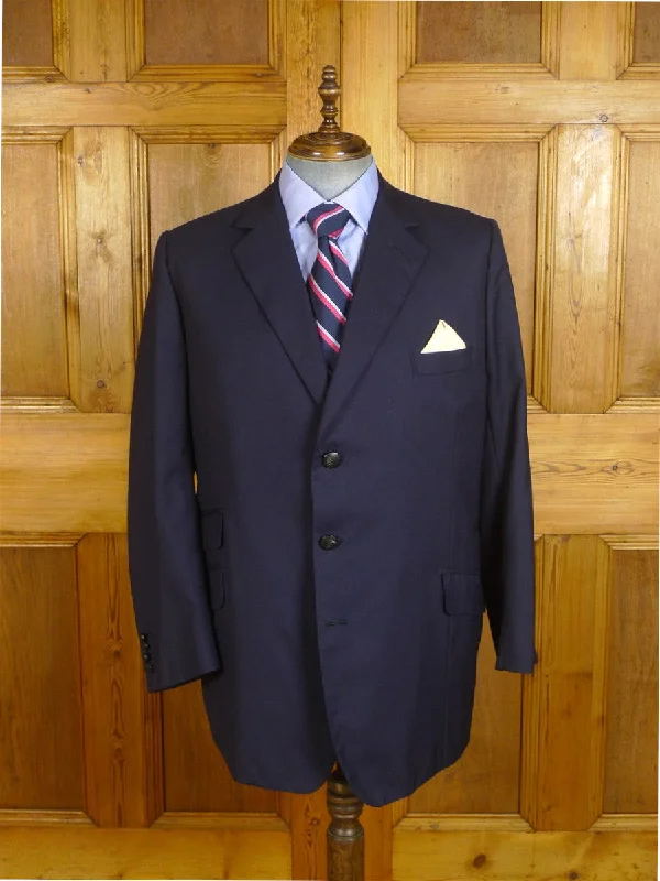 Men's Suits for Job Interviews24/0933 immaculate 2015 kent haste lachter savile row bespoke navy blue worsted blazer w/ services buttons 48 regular to long