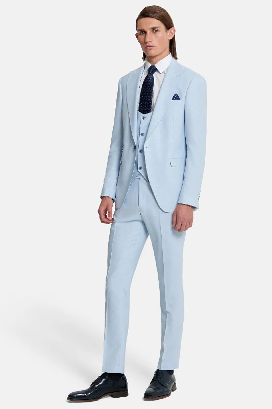 Men's Suits with Cuffed Trouser LegsNapoli Sky