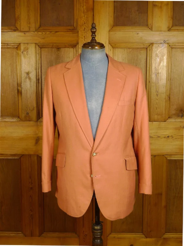 Men's Suits with Structured Jackets24/1045 wonderful 1976 vintage cyril a castle savile row conduit st bespoke peach wool blazer w/ beautiful detailing 44 short to regular