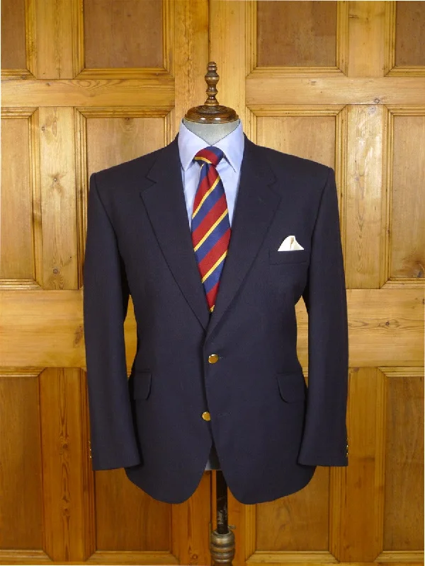 Men's Suits with Flat-Front Trousers24/1140 immaculate john g hardy navy blue worsted blazer 46 short