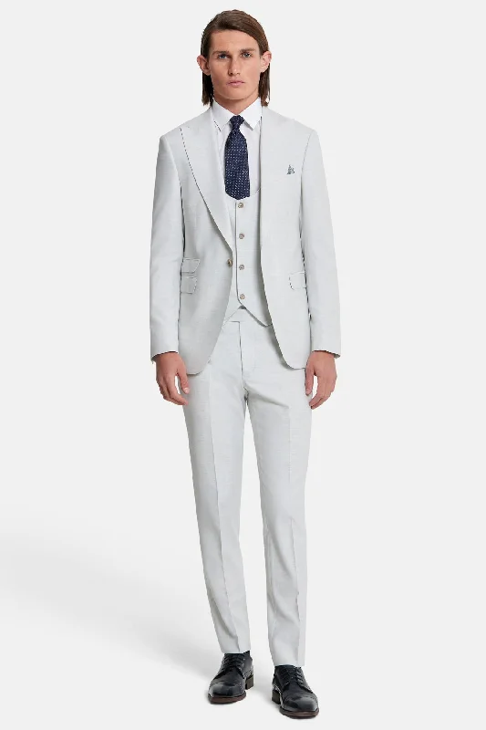 Men's Suits for Short MenNapoli Ecru