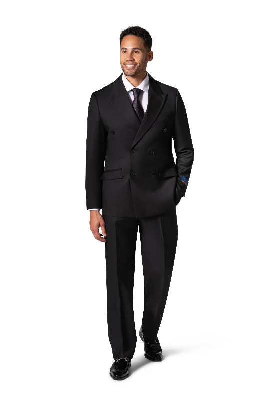 Berragamo A6732 D/B Modern Fit Suit - Black