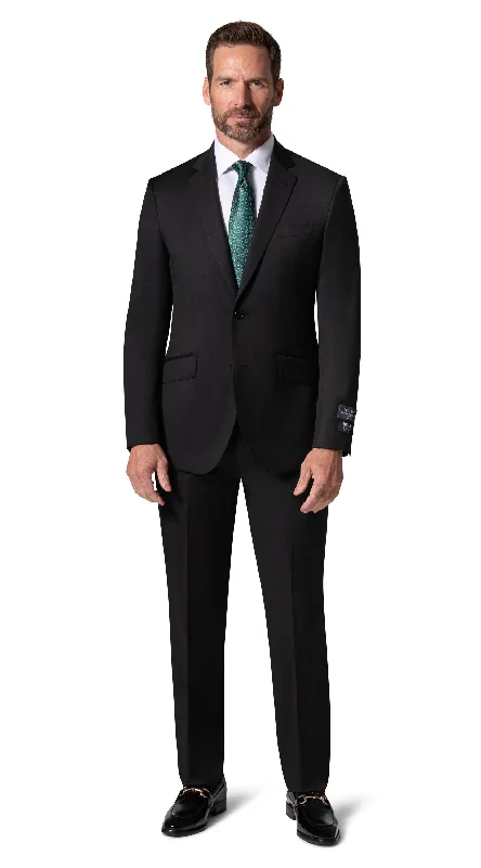 Berragamo - Reda | Modern Fit 2-Piece Solid Suit - Black