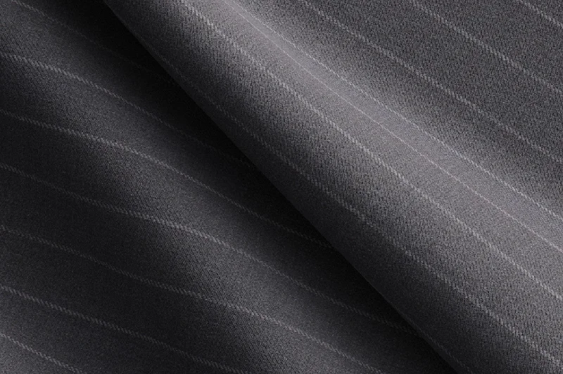 Made to Measure Grey Chalk Stripe 2 Piece Suit