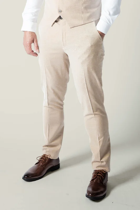 Men's Beige Trousers