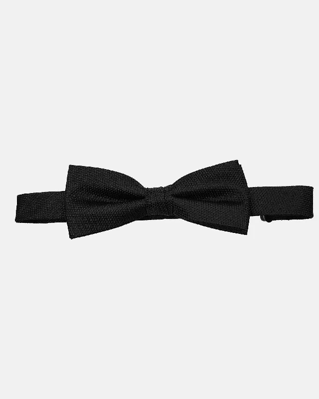 Aberlard Silk Formal Black Bow Tie