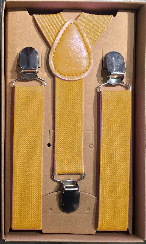 Boys Suspenders - Yellow