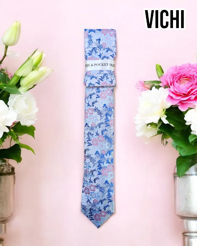 Vichi F87A Blue Necktie