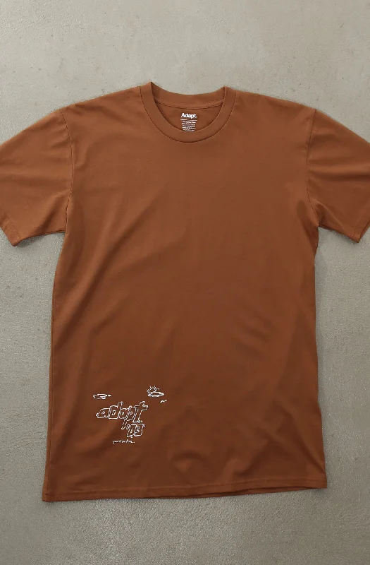 Men's Shirts with Lace-Up HemlinesBy Your Side (Men's Cocoa A1 Tee)