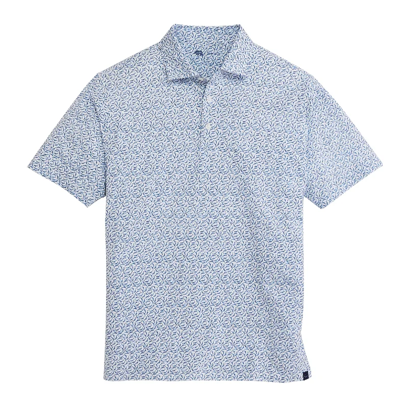 Men's Shirts with Adjustable HemlinesFins Printed Icon Polo