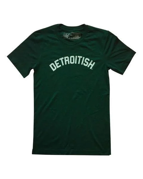 Men's Shirts with Ruffled HemlinesInk Detroit Detroitish Tri Blend T-Shirt - Emerald Green