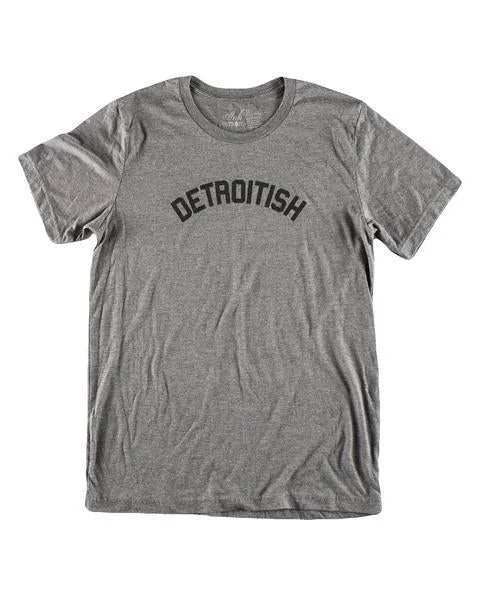 Men's Shirts with Belt LoopsInk Detroit Detroitish Tri Blend T-Shirt - Heather Grey