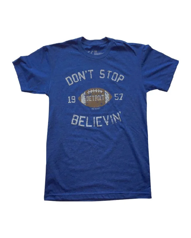 Men's Shirts with Pin CollarsInk Detroit Don't Stop Believin’ 1957 T-Shirt - Royal Blue