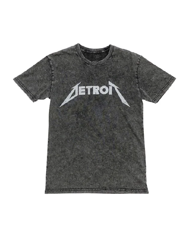 Elegant Men's Dress ShirtsInk Detroit Metal Mineral Wash T-Shirt - Black