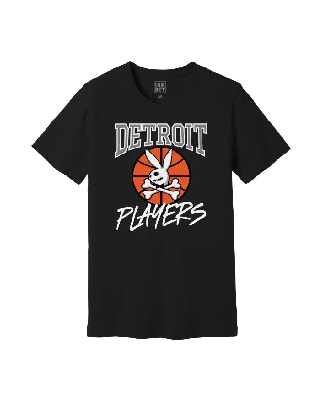 Solid-Colored Men's ShirtsInk Detroit Players T-Shirt - Black