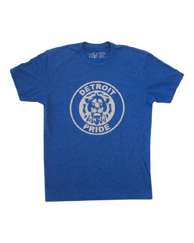 Men's Shirts with Surplice HemlinesInk Detroit Pride T-Shirt - Royal Blue