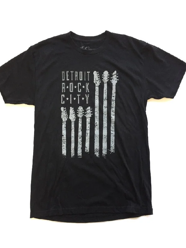 Warm Men's Fleece-Lined TopsInk Detroit Rock City T-Shirt - Black