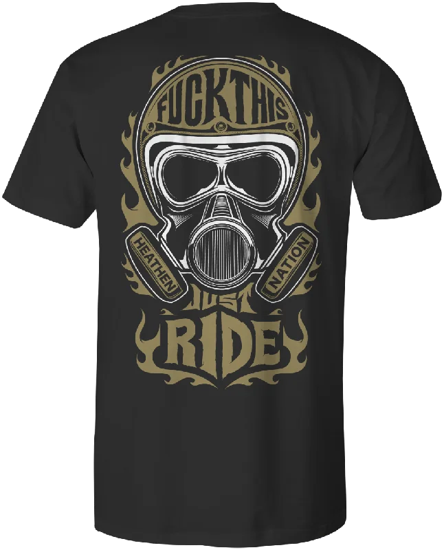 Men's Shirts with Adjustable Cuffs"Just Ride"