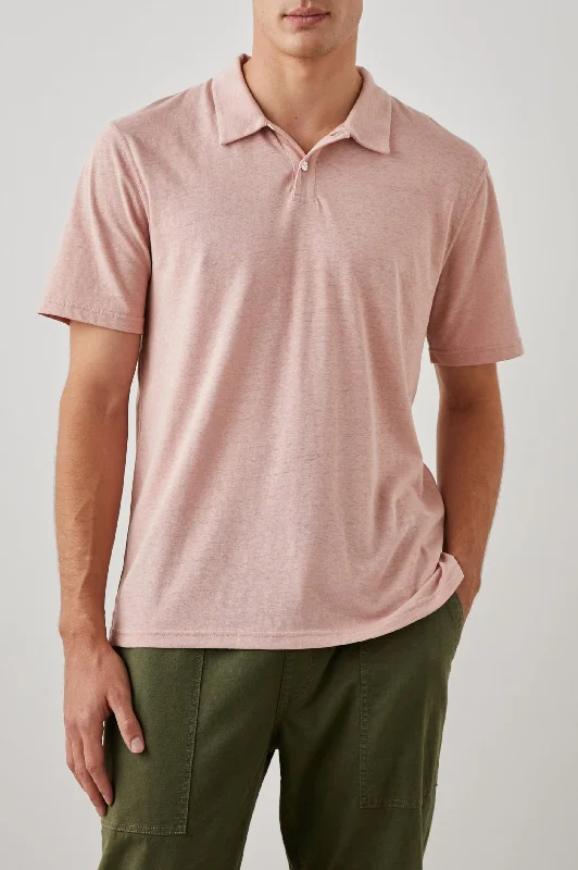 Men's Solid-Colored Shirts for VersatilityLEVANT POLO SHIRT - FLAMINGO