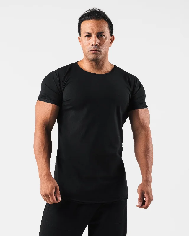 Men's Shirts with Hidden PocketsEssential Scoop Neck - Black