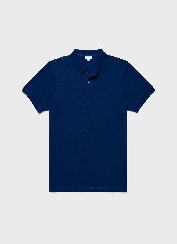 Men's Cowboy Shirts for Western StyleMen's Piqué Polo Shirt in Space Blue