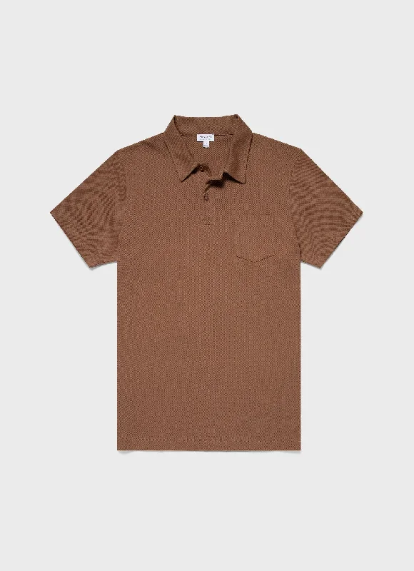 Men's Crew Neck T-Shirts for Everyday WearMen's Riviera Polo Shirt in Dark Sand