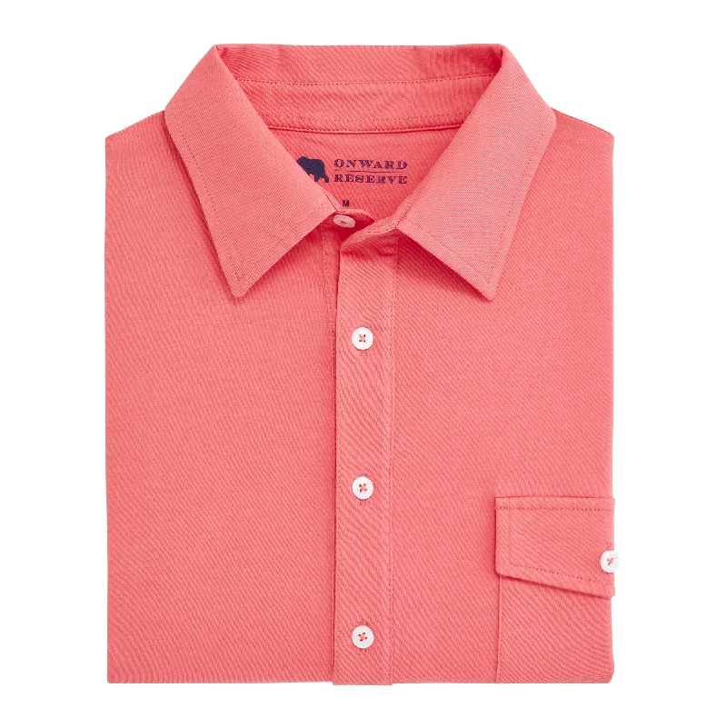 Men's Shirts with Wingtip CollarsOld School Polo - Magnolia