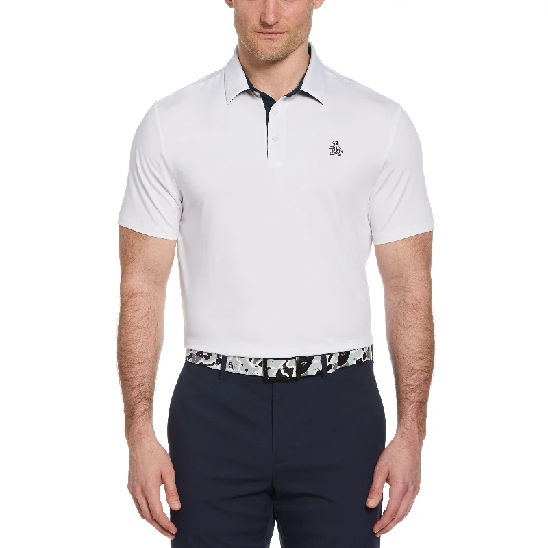 Men's Shirts with Moisture-Wicking FabricOriginal Block Design Golf Polo