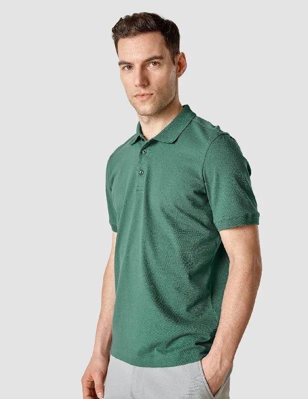 Stylish Men's Graphic T-ShirtsPiquet Polo Shirt Garden Green