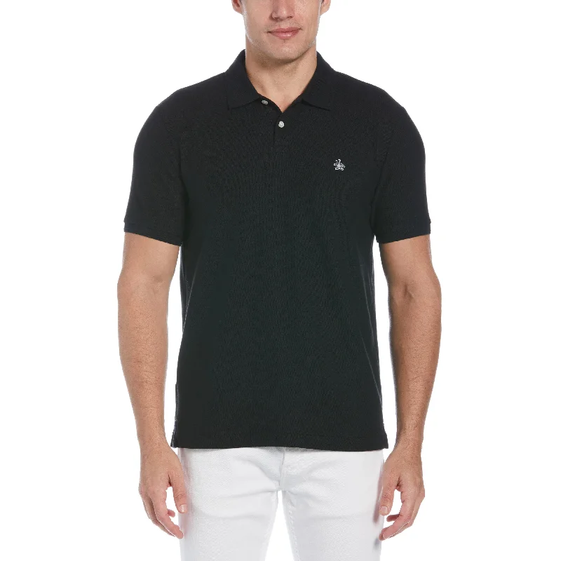 Men's Shirts with Patchwork SleevesOrganic Cotton Pique Daddy Polo