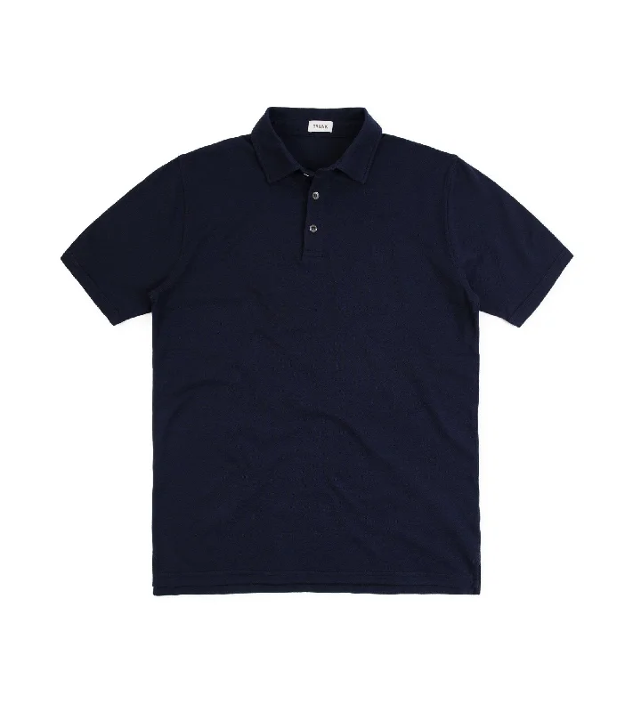 Men's Easy-Care Shirts for Busy LifestylesTrunk Moxon Short Sleeve Polo Shirt: Navy