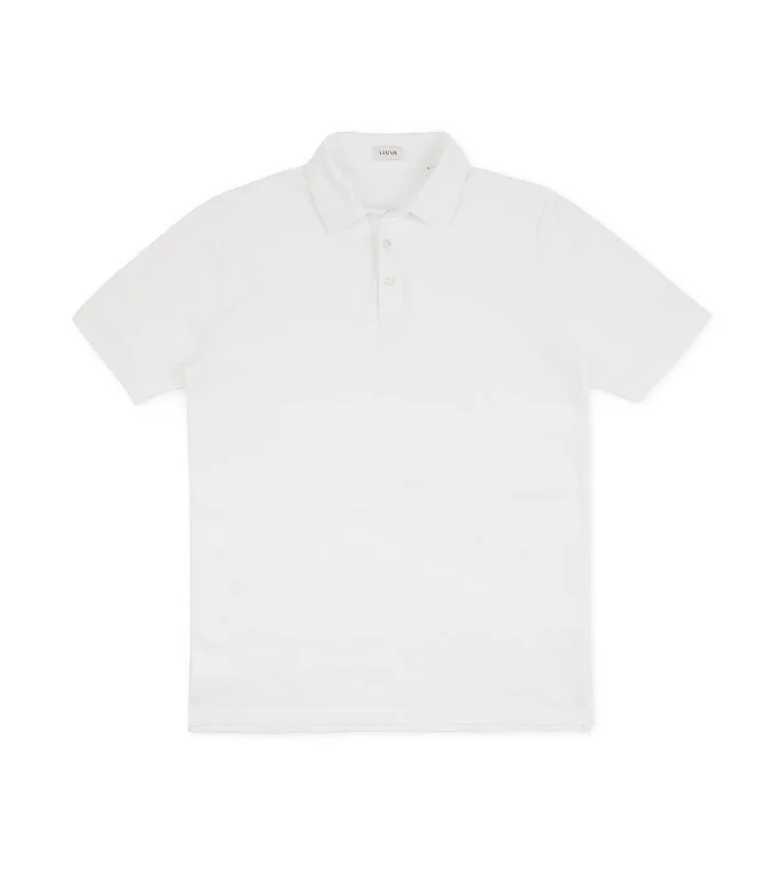 Men's Patterned Dress Shirts for a Unique TwistTrunk Moxon Short Sleeve Polo Shirt: White