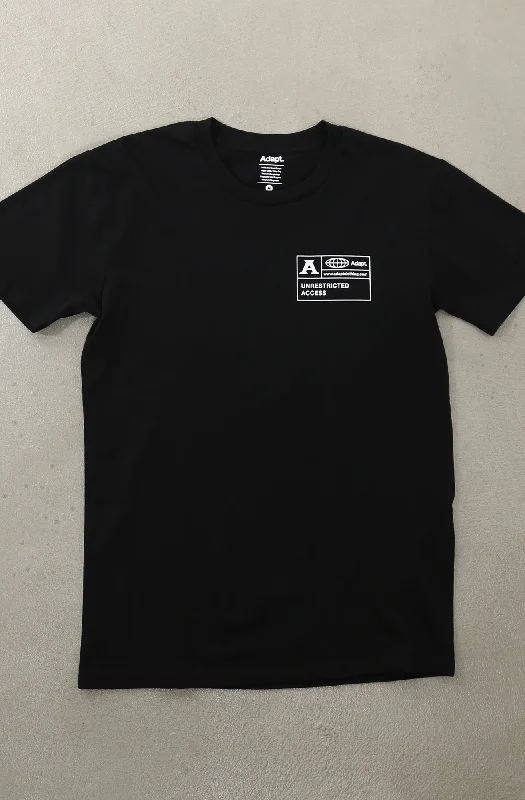 Men's Shirts with Ruffled HemlinesUnrestricted (Men's Black A1 Tee)