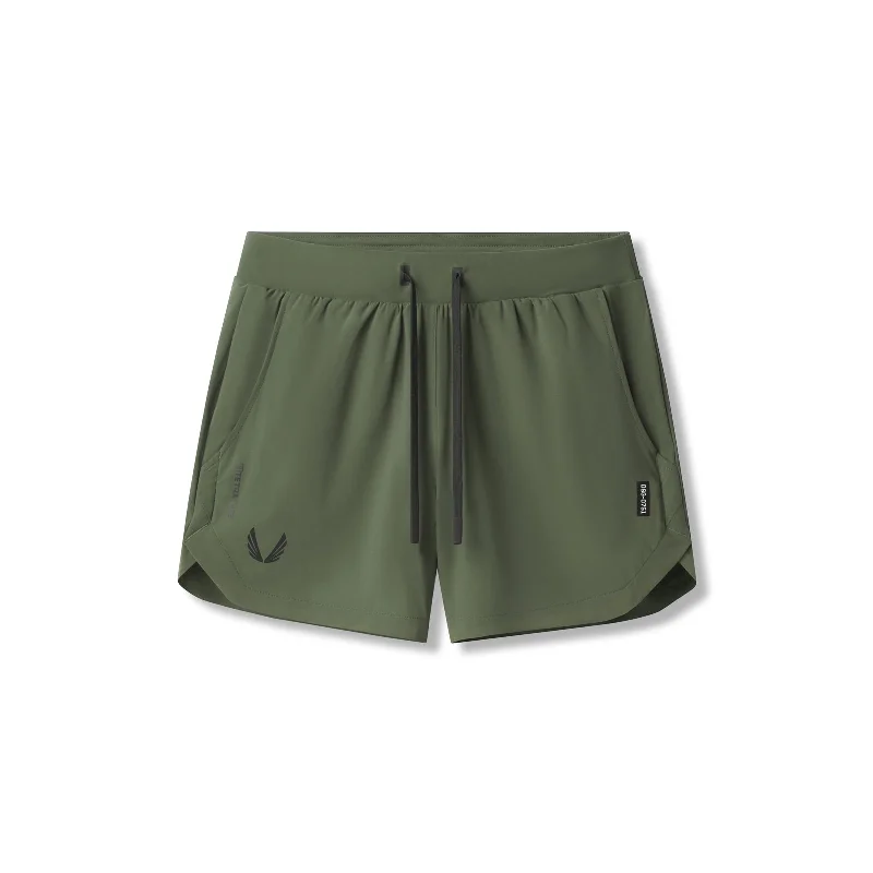 Men's Denim Shorts for Summer0751. Tetra-Lite™ 5" Linerless Short - Olive "Black Wings"