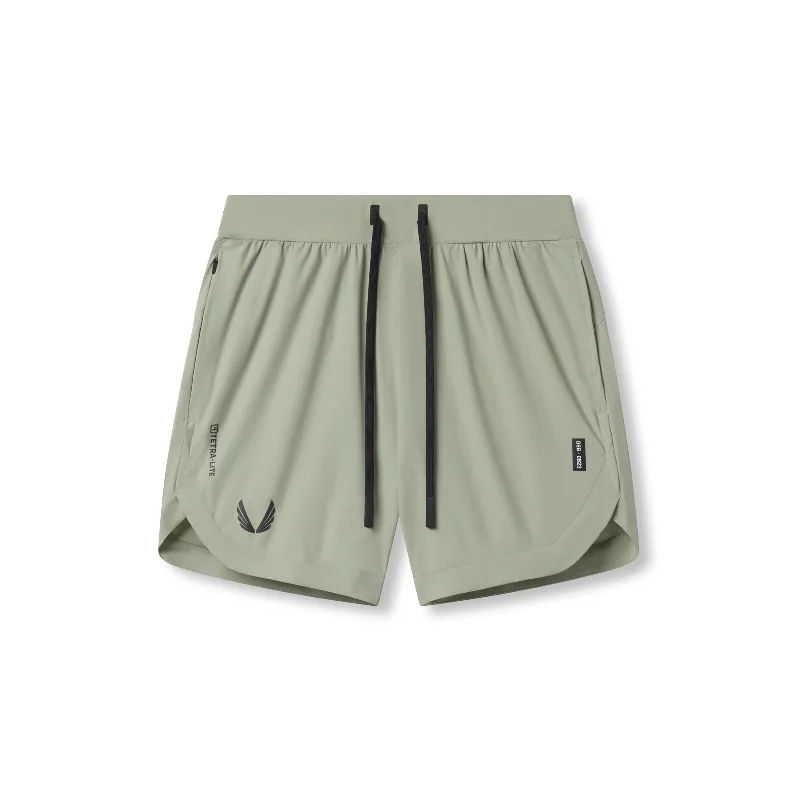 Men's Pants with Turn-Up Cuffs0823. Tetra-Lite™ 7" Linerless Short - Sage "Wings"