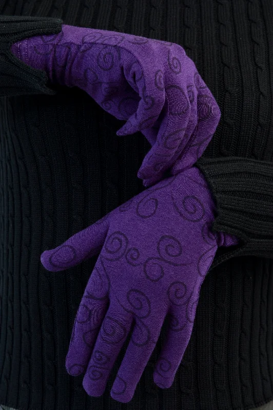 Bamboo Gloves, Royal Swirls