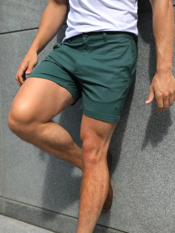 Men's Tapered Pants for a Slimming EffectSanremo Chino Shorts - Green