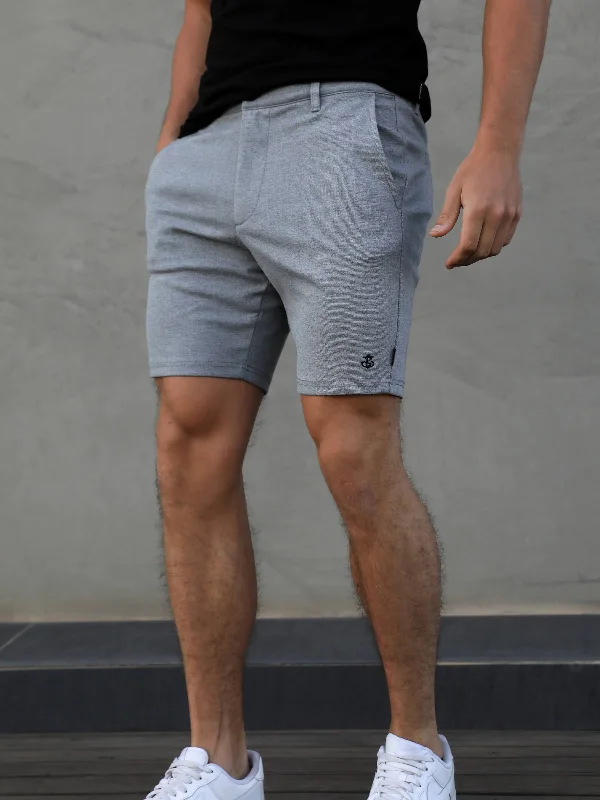 Men's Patterned Pants with Animal PrintsSorrento Stretch Fit Shorts - Grey