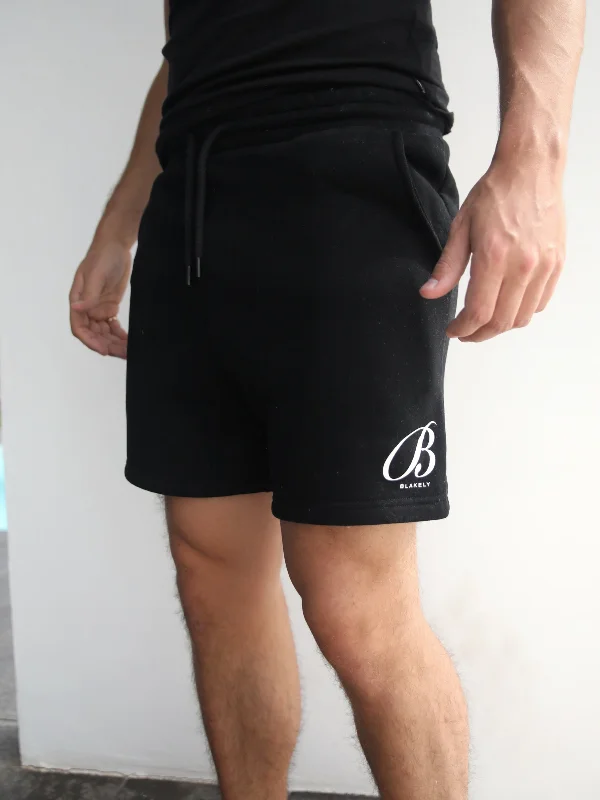 Men's Pants with Hidden ButtonsVita Relaxed Shorts - Black