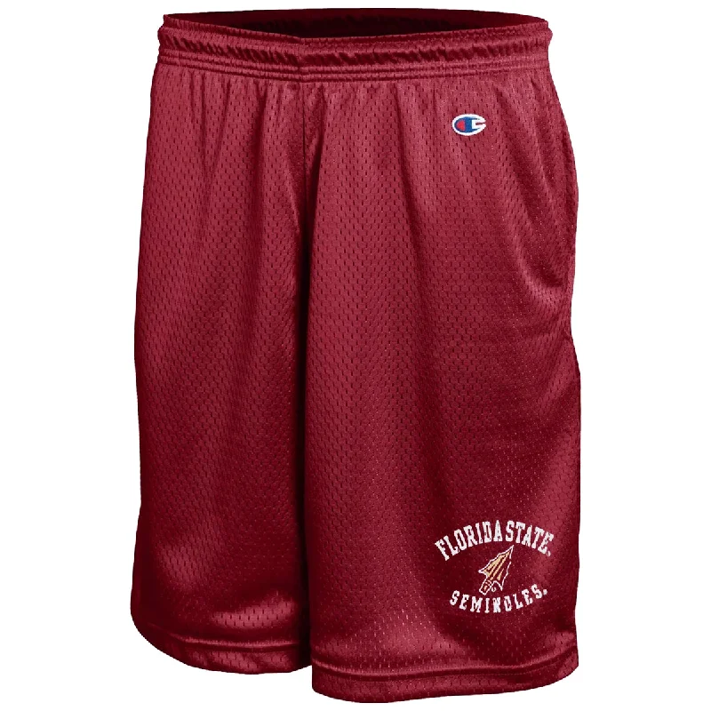 Men's Pants with Welt PocketsChampion Men's Florida State Seminoles Arrowhead Design Mesh Short - Garnet