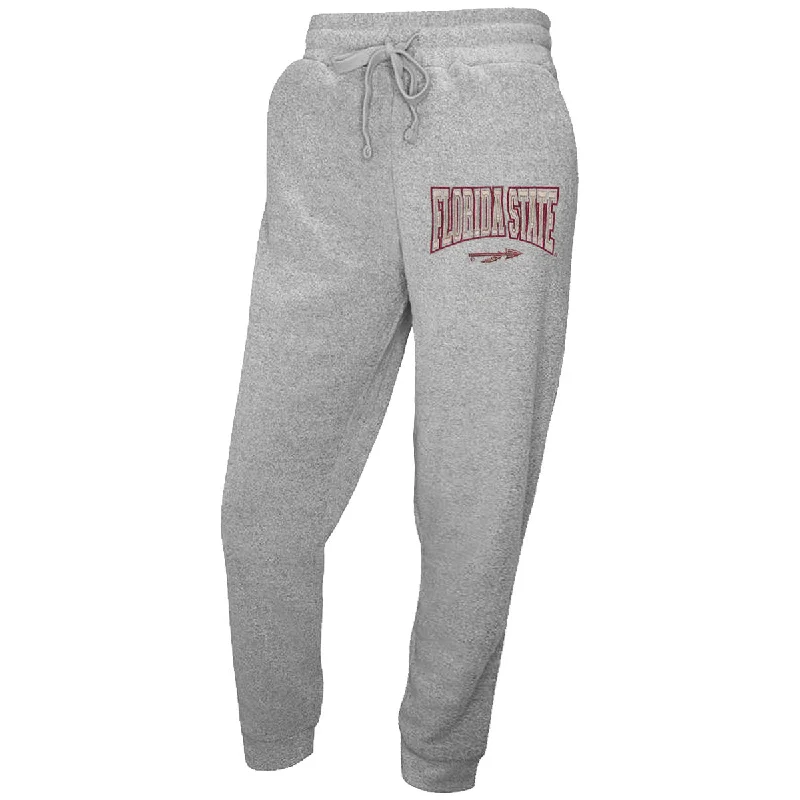 Men's Pants with Wrinkle-Resistant FabricConcept Sports Men's Florida State/Spear Logo Fleece Pant - Grey