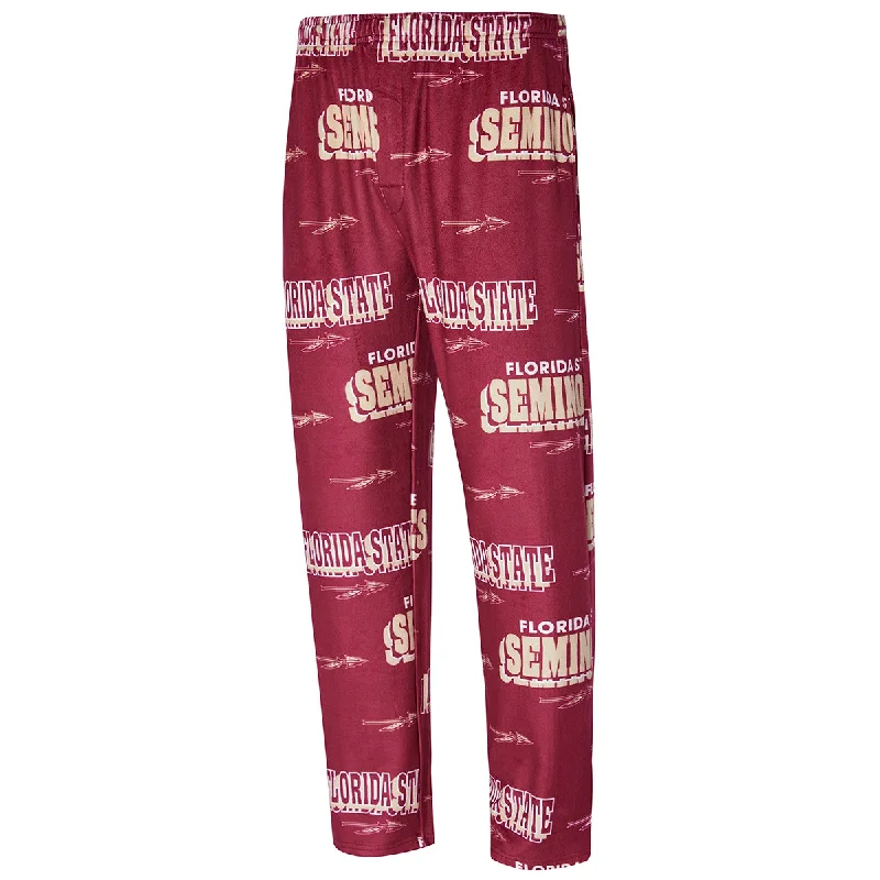 Men's Pants with Shallow PocketsConcept Sports Men's Florida State Seminoles Spear Design Jersey Pant - Garnet