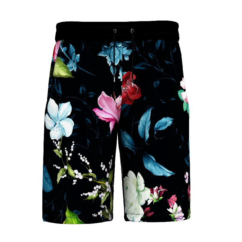 Comfortable Men's JoggersDark Floral Shorts