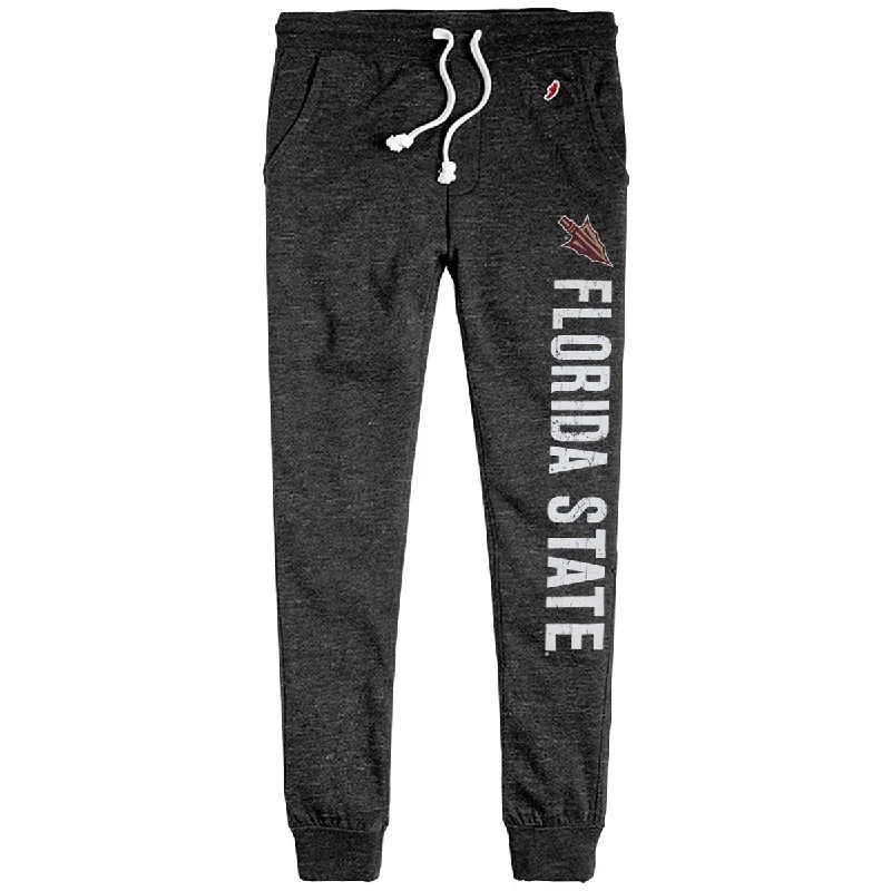 Men's Pants with Stain-Resistant TreatmentLeague Men's Arrowhead/Florida State Design Tri-blend Jogger - Onyx